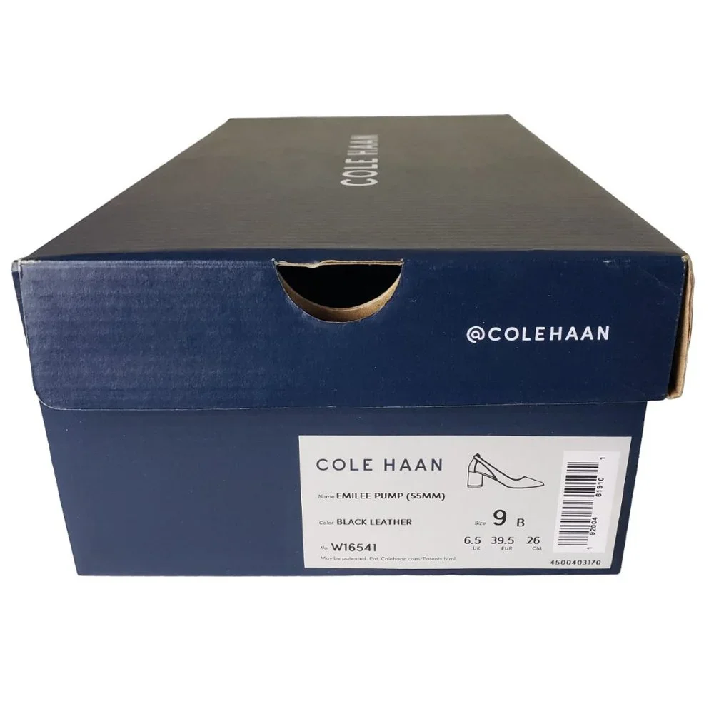 Cole Haan Emilee Black Leather Cutout Pump 9B Excellent Condition - Picture 3 of 16